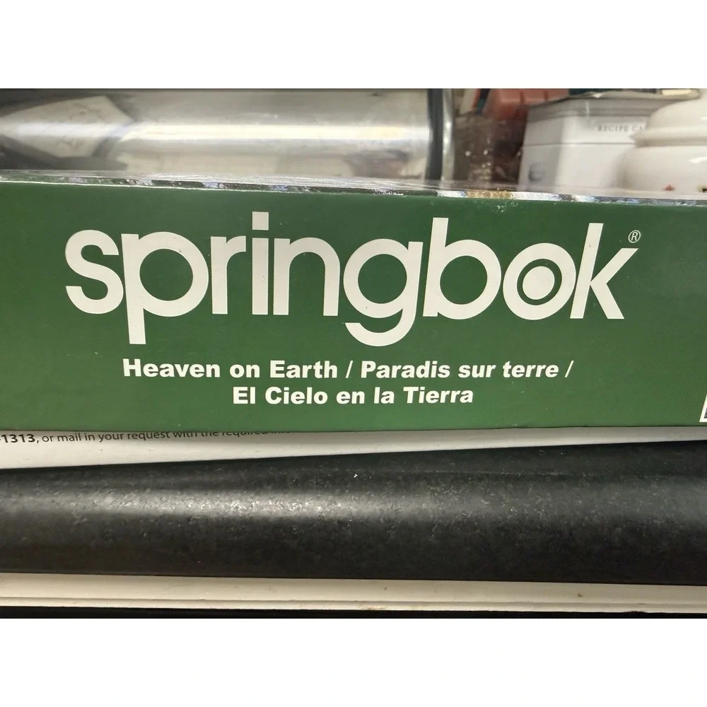 Springbok Heaven on Earth 1000 Piece Puzzle Winter Scene Bridge USA 2013 24 x 30